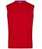 Homme Pull sans manches col V homme Rouge 8058