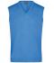 Homme Pull sans manches col V homme Bleu-glacier 8058