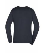 Ladies Ladies' V-Neck Pullover Black 8059