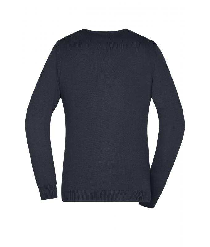 Ladies Ladies' V-Neck Pullover Black 8059