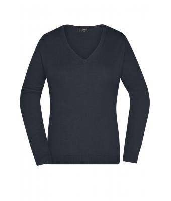 Ladies Ladies' V-Neck Pullover Black 8059