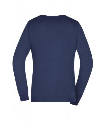Dames Ladies' V-Neck Pullover Navy 8059