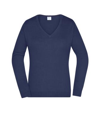 Dames Ladies' V-Neck Pullover Navy 8059