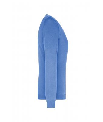 Dames Ladies' V-Neck Pullover Gletsjer blauw 8059