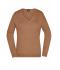 Ladies Ladies' V-Neck Pullover Camel 8059