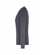 Damen Ladies' V-Neck Pullover Anthracite-melange 8059