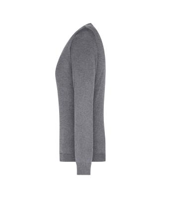 Dames Ladies' V-Neck Pullover Heather-grijs 8059