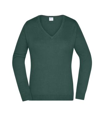 Dames Ladies' V-Neck Pullover Bosgroen 8059