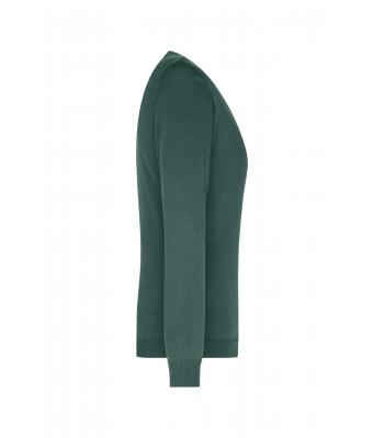 Damen Ladies' V-Neck Pullover Forest-green 8059