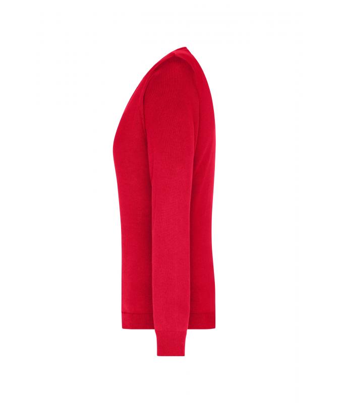 Ladies Ladies' V-Neck Pullover Red 8059