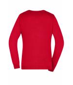 Ladies Ladies' V-Neck Pullover Red 8059