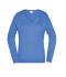 Dames Ladies' V-Neck Pullover Gletsjer blauw 8059