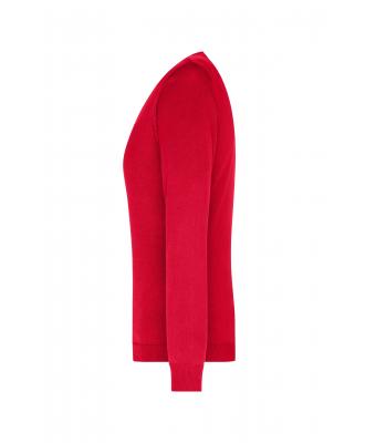 Damen Ladies' V-Neck Pullover Red 8059