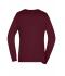 Damen Ladies' V-Neck Pullover Bordeaux 8059