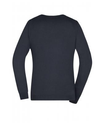 Dames Ladies' V-Neck Pullover Zwart 8059