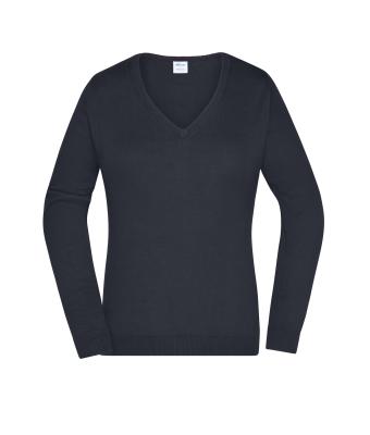 Dames Ladies' V-Neck Pullover Zwart 8059