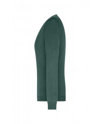 Femme Pull col V femme Vert-forêt 8059