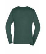 Femme Pull col V femme Vert-forêt 8059