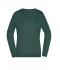 Femme Pull col V femme Vert-forêt 8059