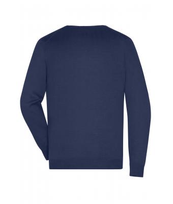 Heren Men's V-Neck Pullover Navy 8060