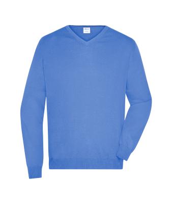 Heren Men's V-Neck Pullover Gletsjer blauw 8060