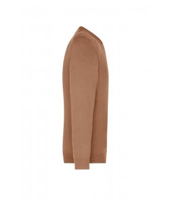 Heren Men's V-Neck Pullover Kameel 8060