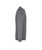 Men Men's V-Neck Pullover Grey-heather 8060