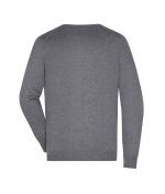 Men Men's V-Neck Pullover Grey-heather 8060