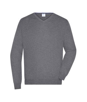 Heren Men's V-Neck Pullover Heather-grijs 8060
