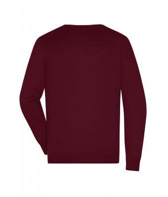 Heren Men's V-Neck Pullover Bordeaux 8060