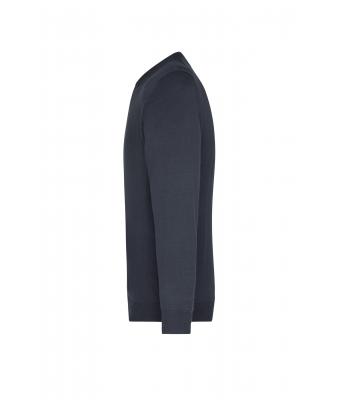 Herren Men's V-Neck Pullover Black 8060