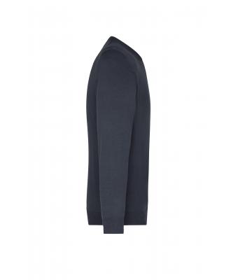 Herren Men's V-Neck Pullover Black 8060