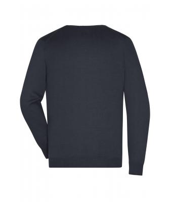 Herren Men's V-Neck Pullover Black 8060