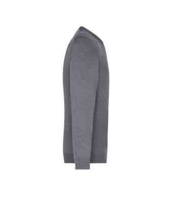 Homme Pull col V homme Gris-chiné 8060