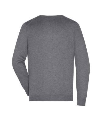 Homme Pull col V homme Gris-chiné 8060