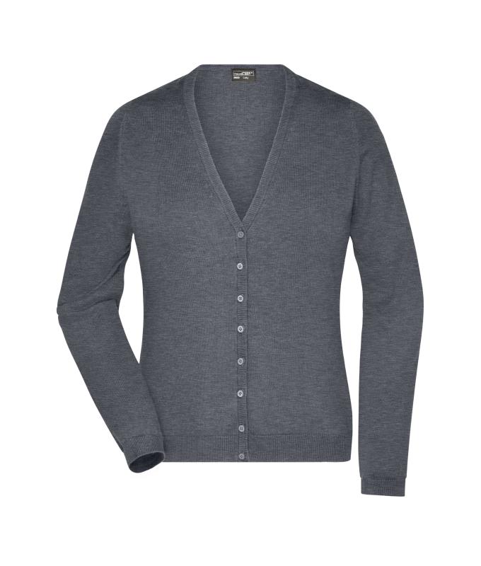 Femme Cardigan femme Gris-chiné 8061