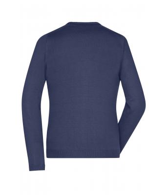 Dames Ladies' V-Neck Cardigan Navy 8061