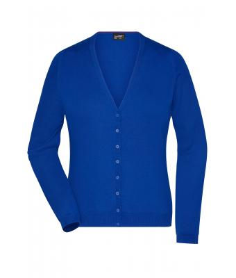 Dames Ladies' V-Neck Cardigan Royal 8061