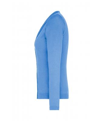 Dames Ladies' V-Neck Cardigan Gletsjer blauw 8061