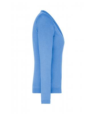 Dames Ladies' V-Neck Cardigan Gletsjer blauw 8061