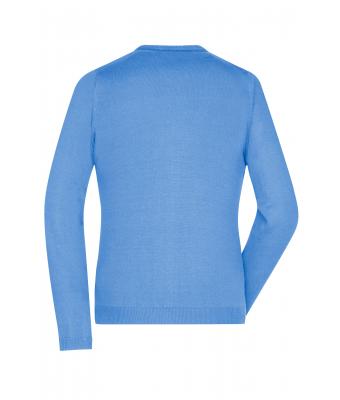 Dames Ladies' V-Neck Cardigan Gletsjer blauw 8061