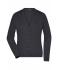 Dames Ladies' V-Neck Cardigan Zwart 8061