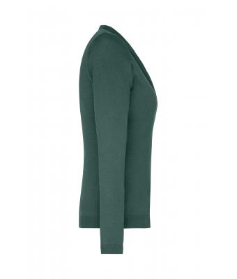 Dames Ladies' V-Neck Cardigan Bosgroen 8061