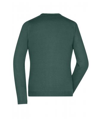 Damen Ladies' V-Neck Cardigan Forest-green 8061