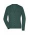 Ladies Ladies' V-Neck Cardigan Forest-green 8061