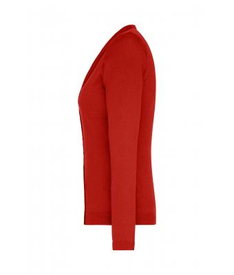 Dames Ladies' V-Neck Cardigan Bordeaux 8061