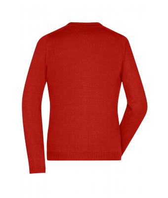 Dames Ladies' V-Neck Cardigan Bordeaux 8061