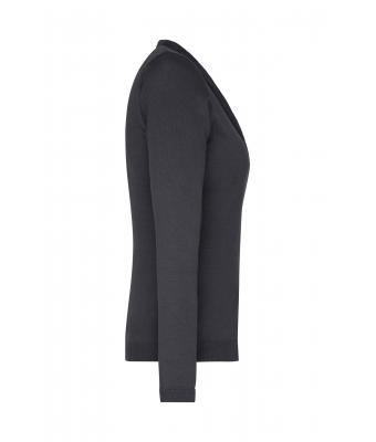 Dames Ladies' V-Neck Cardigan Zwart 8061