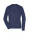 Dames Ladies' V-Neck Cardigan Navy 8061