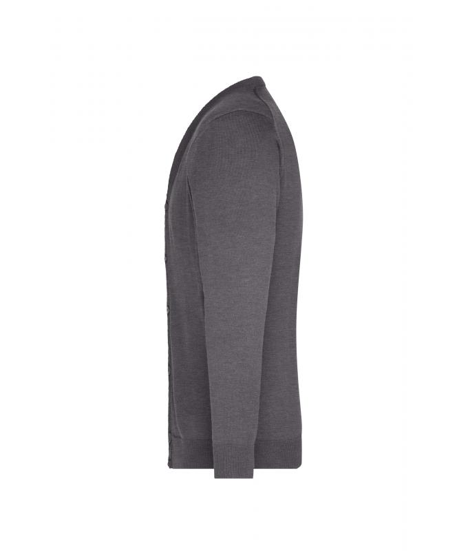 Homme Cardigan homme Anthracite-mélange 8062